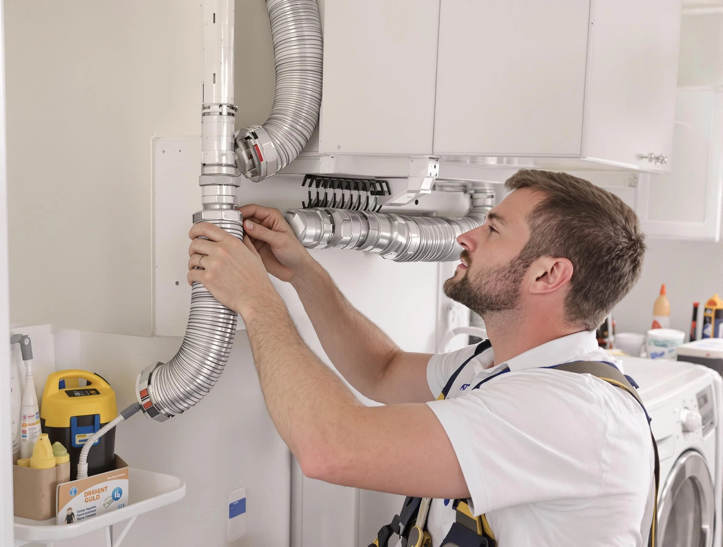 Professional dryer vent repair and installation by Moreno Valley Dryer Vent Cleaning in Moreno Valley